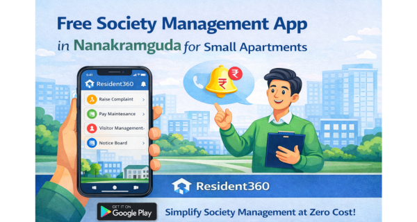 Free Society Management App in Nanakramguda for Small Apartments